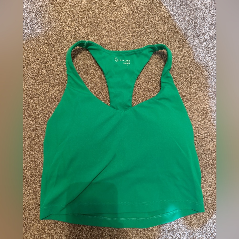 Aerie offline green workout tank
